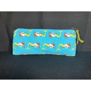 Handmade one of a kind bag created with vintage cotton fabric mermaids